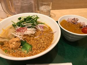 Golden Sesame Ramen at T's Tantan - Tokyo JR Station in Tokyo