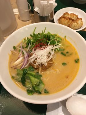 White sesame ramen  at T's Tantan - Tokyo JR Station in Tokyo