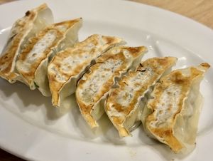 Delicious gyoza 🥟   at T's Tantan - Tokyo JR Station in Tokyo