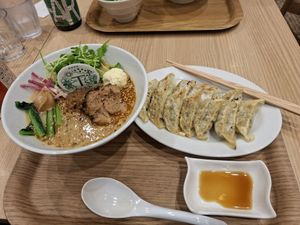 Golden sesame tantanmen special at T's Tantan - Tokyo JR Station in Tokyo