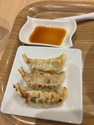 Gyozas  at T's Tantan - Tokyo JR Station in Tokyo