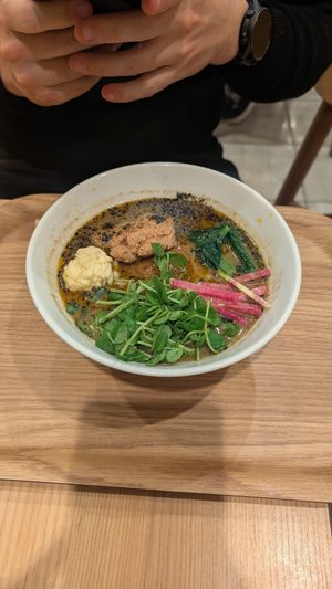 Black sesame Tantan at T's Tantan - Tokyo JR Station in Tokyo