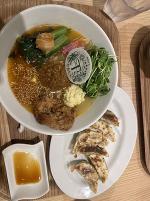 Sesame ramen  at T's Tantan - Tokyo JR Station in Tokyo