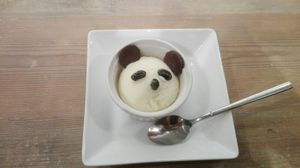 Soy and rice ice cream at T's Tantan - Tokyo JR Station in Tokyo