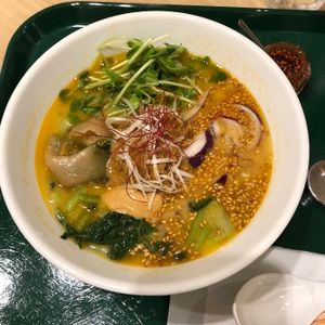 Golden Sesame Ramen at T's Tantan - Tokyo JR Station in Tokyo