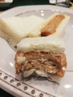 Katsu sandwich at T's Tantan - Tokyo JR Station in Tokyo