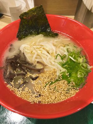 vegetarian tonkotsu ramen at T's Tantan - Tokyo JR Station in Tokyo