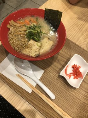 Tonkatsu ramen  at T's Tantan - Tokyo JR Station in Tokyo