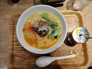 White Sesame Ramen at T's Tantan - Tokyo JR Station in Tokyo