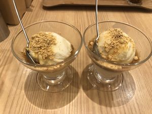 Ice cream at T's Tantan - Tokyo JR Station in Tokyo