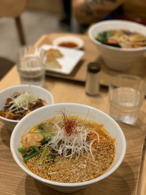 Ramen at T's Tantan - Tokyo JR Station in Tokyo