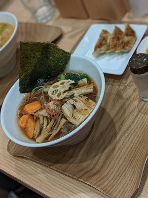 Morning soy sauce ramen at T's Tantan - Tokyo JR Station in Tokyo
