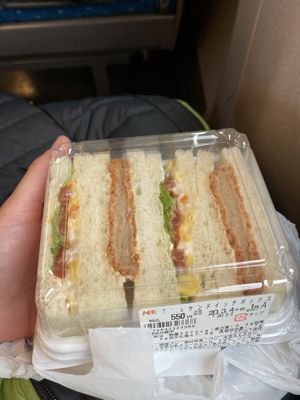 Soy cutlet sando at T's Tantan - Tokyo JR Station in Tokyo