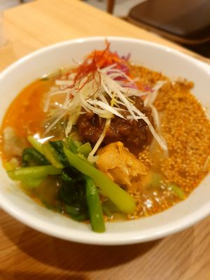 Golden Sesame ramen at T's Tantan - Tokyo JR Station in Tokyo