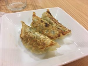 Veggie gyoza at T's Tantan - Tokyo JR Station in Tokyo