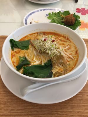 Vegan ramen at T's Tantan - Tokyo JR Station in Tokyo