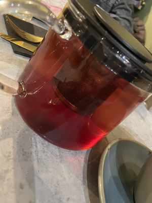 Strawberry and kiwi tea   at Mayhap in Manchester