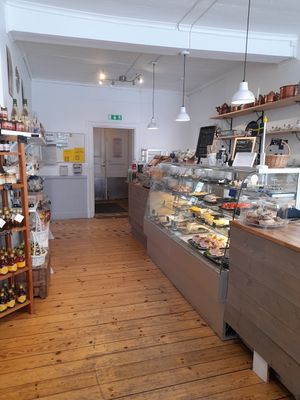 Inside the coffee store at Sigridslunds Café & Handelsbod in Sparreholm