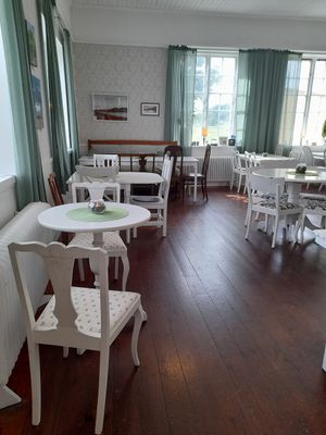 Interior seating at Sigridslunds Café & Handelsbod in Sparreholm