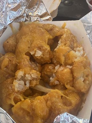Tots with cheese at Arlo's Food Truck - Cheerup Charlie's in Austin