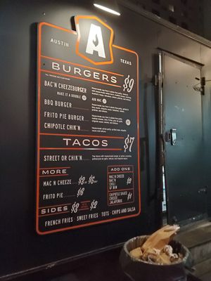 Choices at Arlo's Food Truck - Cheerup Charlie's in Austin