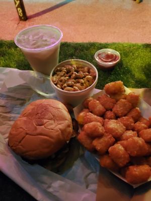 Meal with Cheerup Charlie's vegan yeti at Arlo's Food Truck - Cheerup Charlie's in Austin
