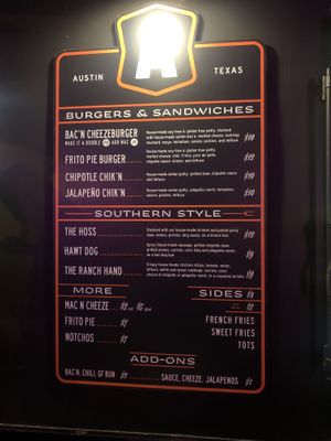 Menu April 2022  at Arlo's Food Truck - Cheerup Charlie's in Austin