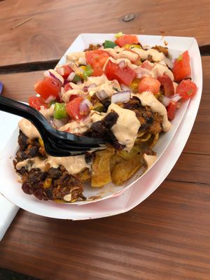 Vegan Frito Pie at Arlo's Food Truck - Cheerup Charlie's in Austin