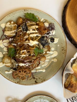 Seaweed Pasta   at Lazy Farmers in Seoul