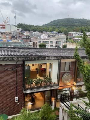 View from the top!  at Lazy Farmers in Seoul