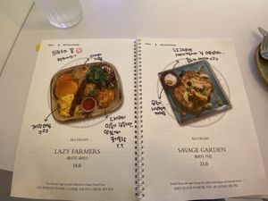 Two of the dishes I want   at Lazy Farmers in Seoul