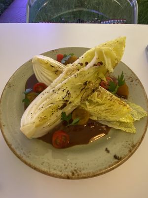 My favorite so far..the cabbage salad!  at Lazy Farmers in Seoul