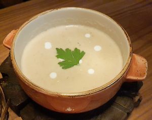 chestnut soup at Lazy Farmers in Seoul