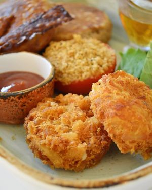 Amazing hash browns  at Lazy Farmers in Seoul