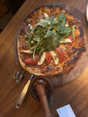 Pizza- not gluten free  at Lazy Farmers in Seoul