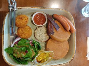 Lazy farmers' pancakes plate at Lazy Farmers in Seoul