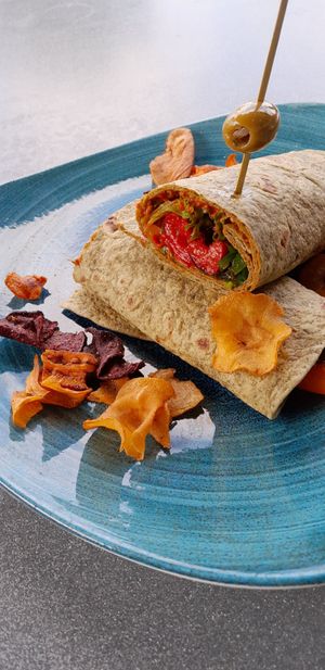 Zeewier wrap at Havenpaviljoen De Dining in Oost-vlieland