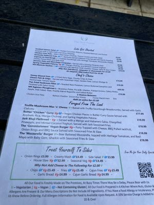 Menu at New Forest Inn in Lyndhurst
