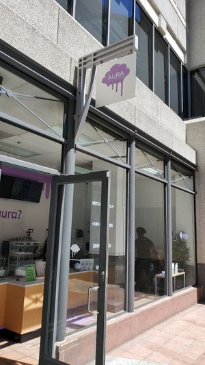 Store front at Aura Tea in San Francisco