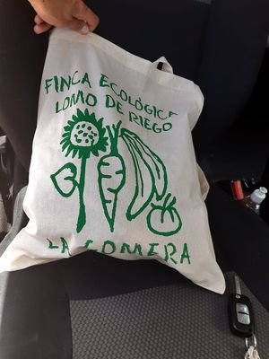 Bolsa tela algodón at Finca Ecologico Lomo del Riego in La Gomera
