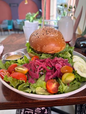 Burger  at Atípico in San Jose