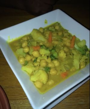 Curry veggies and chickpeas   at Spice Island Grill in Colorado Springs