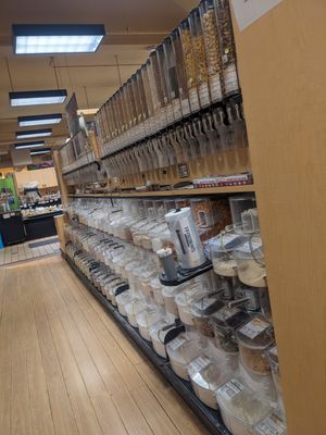 Bulk food section, very clean at Huckleberry's Natural Market in Spokane