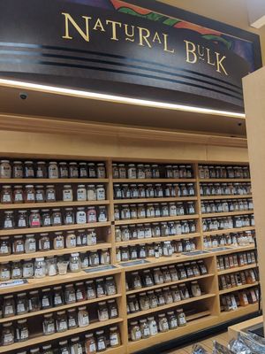 Tea and spices bulk, alphabet organized at Huckleberry's Natural Market in Spokane
