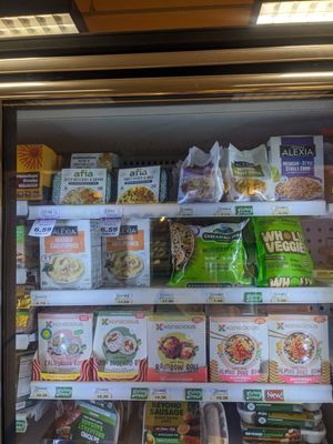 Frozen vegan sushi from Konscious foods at Huckleberry's Natural Market in Spokane