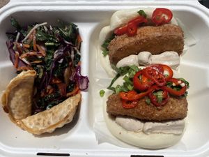 Tofu bun box  at Yum Bun - Food Stall in London