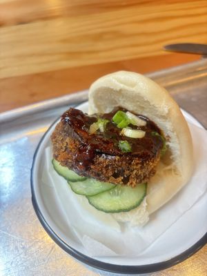 Aubergine bao  at Yum Bun - Food Stall in London