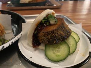 Aubergine bao  at Yum Bun - Food Stall in London