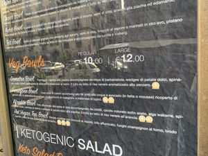 Menu Veg Bowls  at Bowl Napoli in Naples