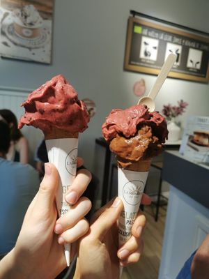Straciatella at Gelateria La Romana in Valencia